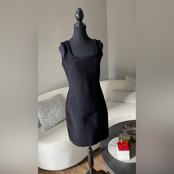 Bottega Veneta Black Textured Mini Dress - Picture 15 of 15